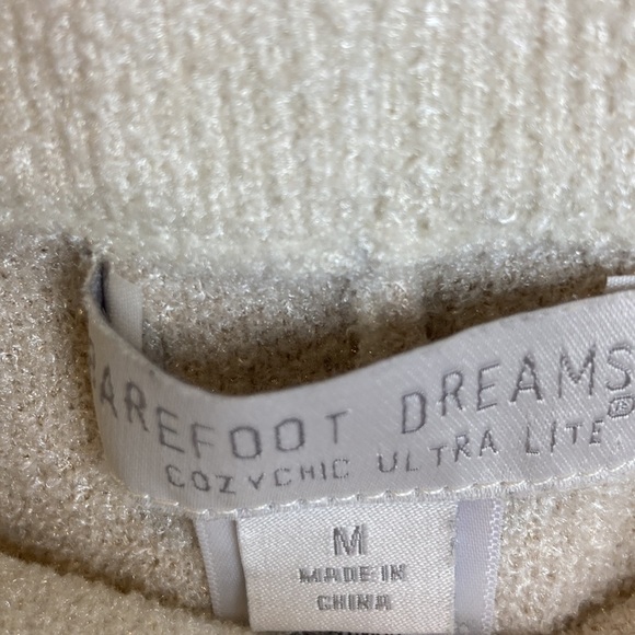 Barefoot Dreams Leggings CozyChic Ultra Lite Leopard Cream-Stone Loungewear Cozy - Picture 10 of 15